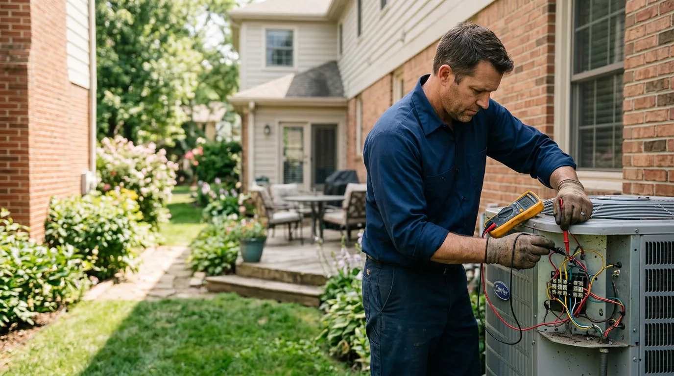 HVAC technician working near Verner, WV